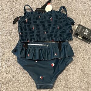 Blue Two-Piece Swimsuit 2T girl